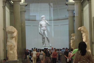 David, de Miguel Ângelo, exposta na Galeria da Academia, em Florença