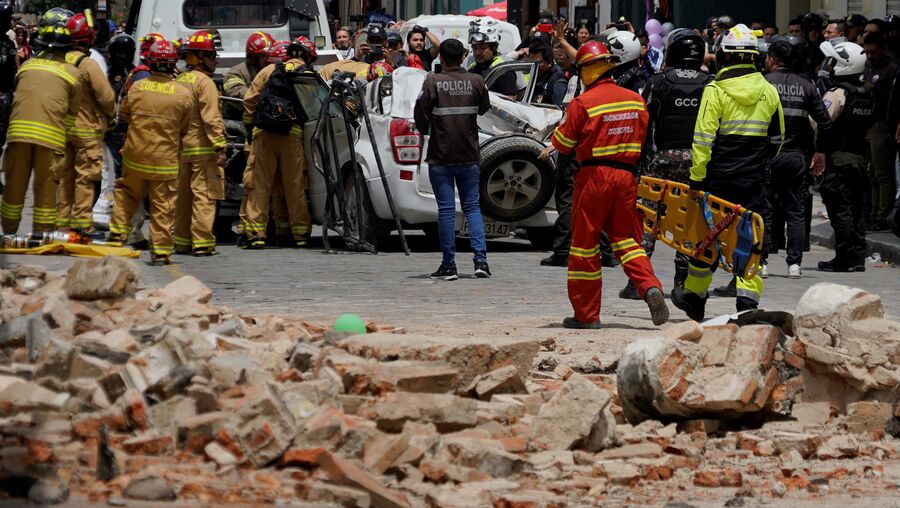 Sismo em Cuenca no Equador 