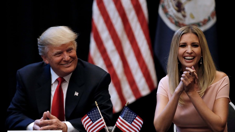 Donald Trump e a filha Ivanka Trump