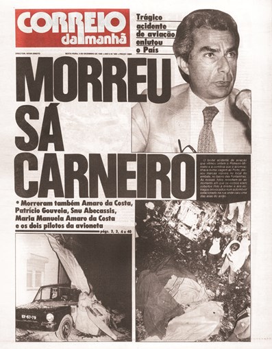 5 de dezembro de 1980: O País perde o primeiro-ministro, Sá Carneiro, em Camarate