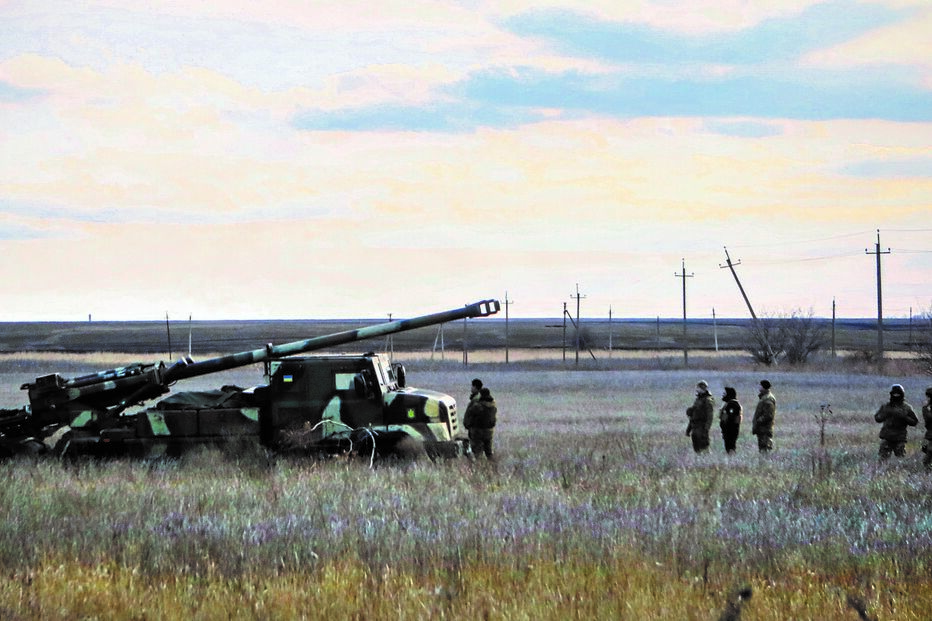 Imagens da Linha da frente ucraniana junto à cidade de Vuhledar 