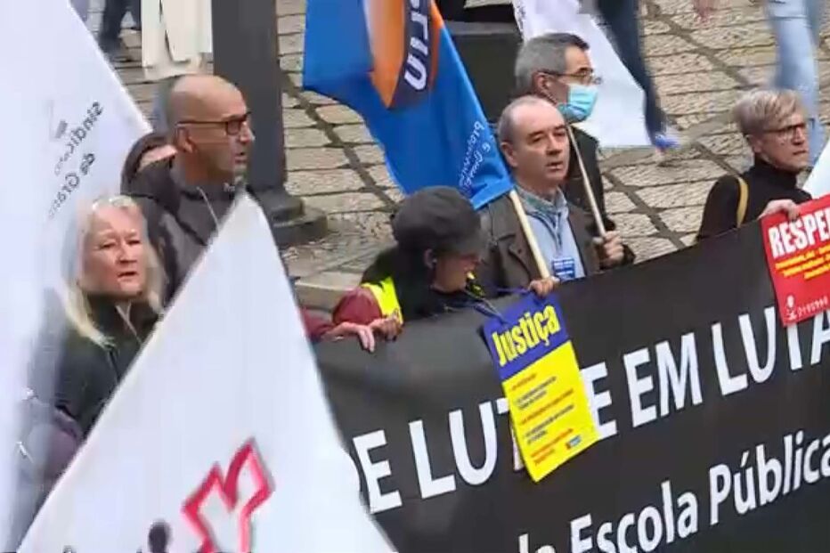 Professores, manifestação