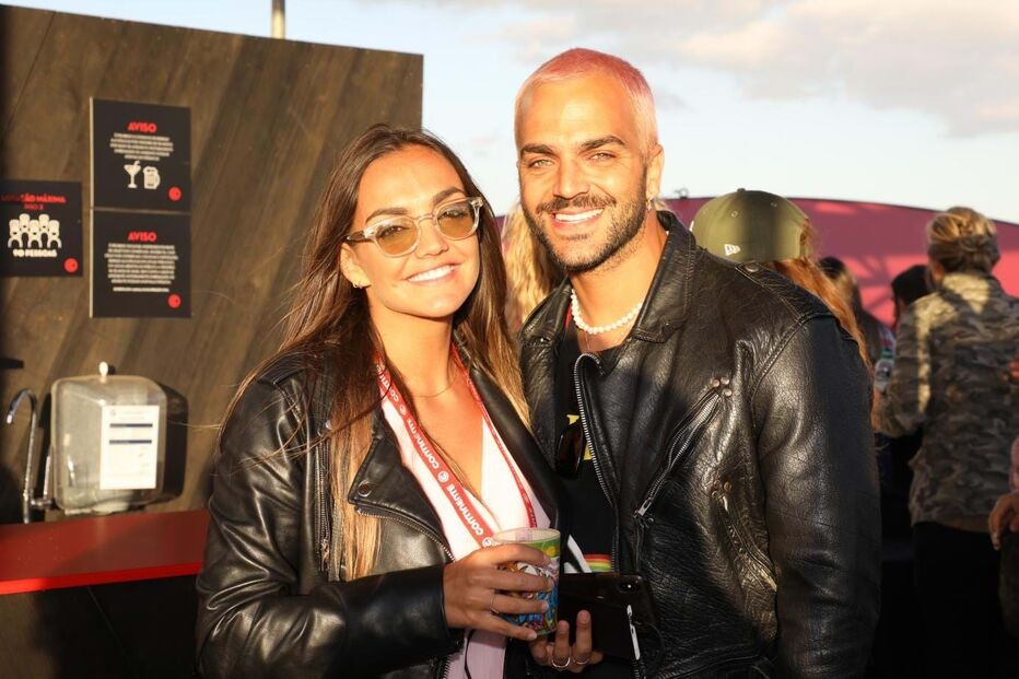 O DJ e a ex-companheira, Filipa Falcão