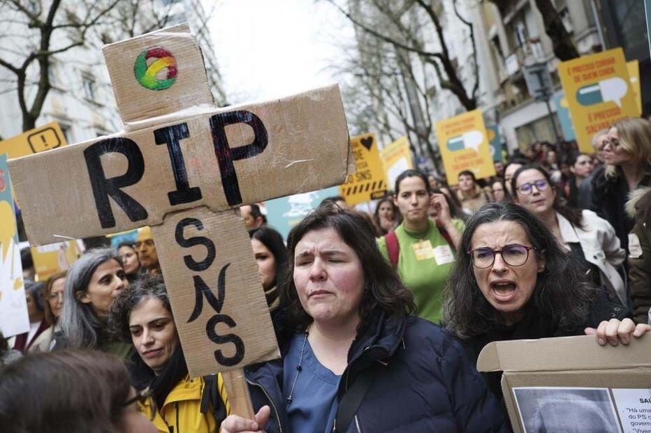 Médicos em protesto