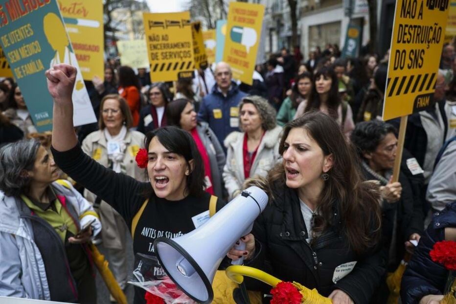Médicos em protesto