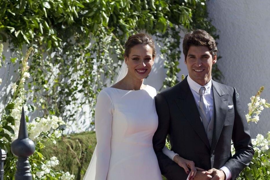 Cayetano Rivera e Eva González no dia do casamento 