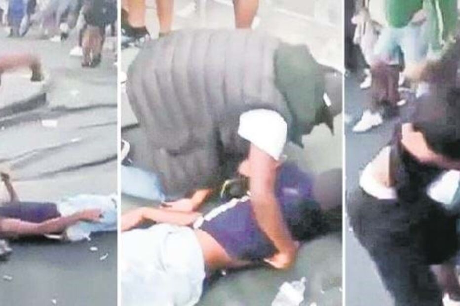 Cenas de pancadaria no Restelo