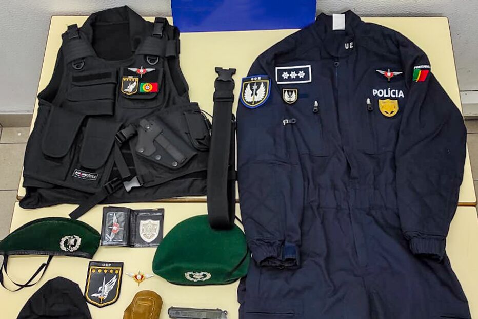 Burlão tinha fardamento oficial da PSP, que foi comprado por um agente no ativo em Almada