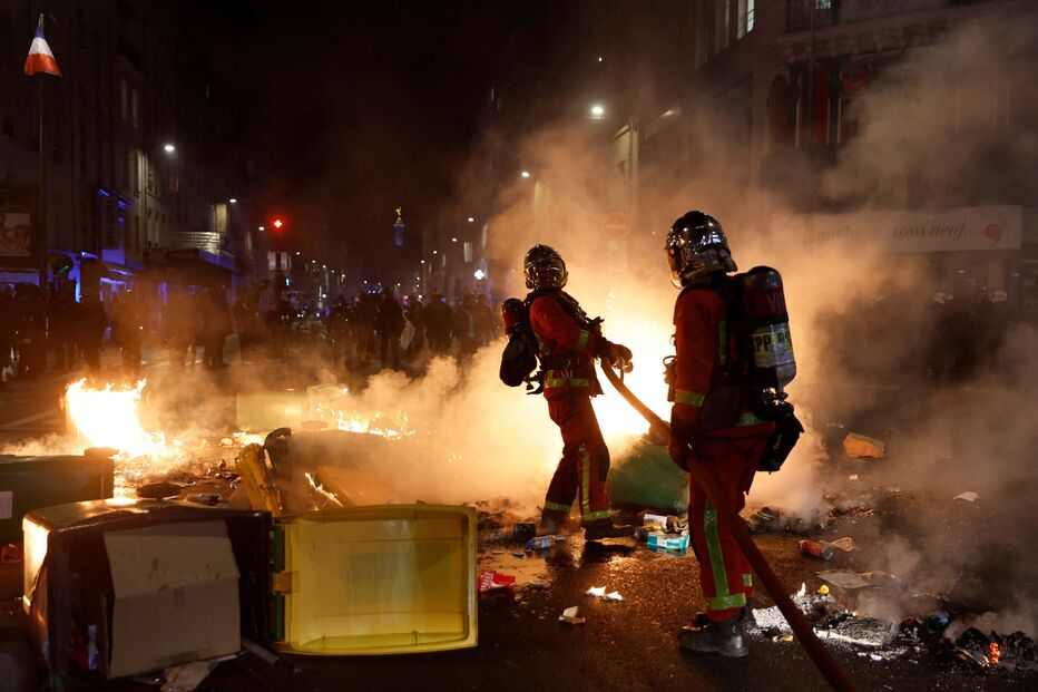 Protestos contra a reforma das pensões em Paris, França