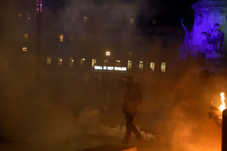 Protestos contra a reforma das pensões em Paris, França