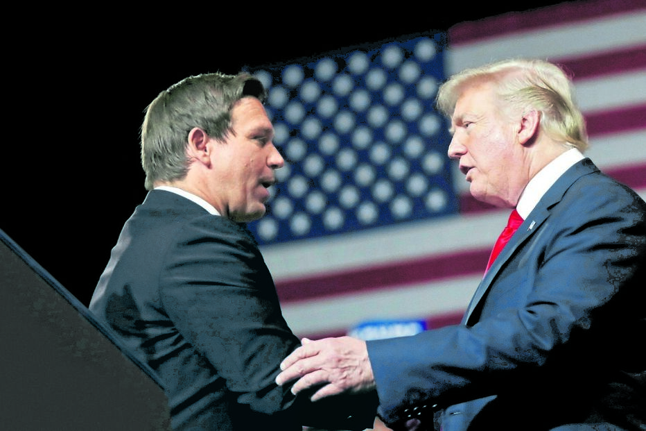 DeSantis, Trump, EUA