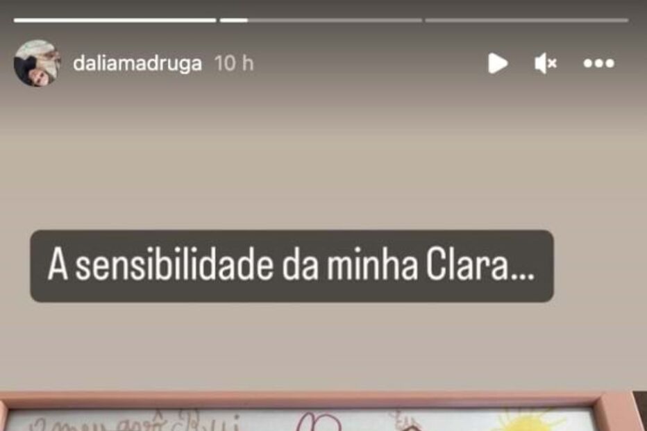 Filha de Dália Madruga faz desenho para o avô Rui Nabeiro