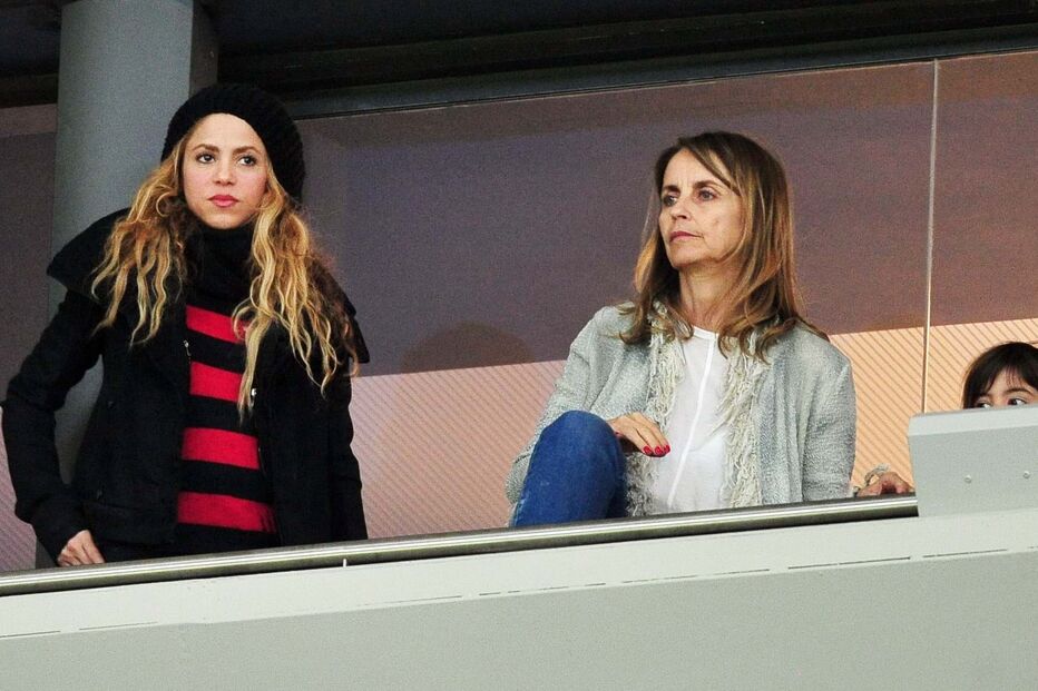 Shakira com a ex-sogra, Montserrat Barnabeu