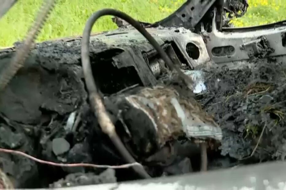 Carro ardeu na Av Calouste Gulbenkian em Lisboa