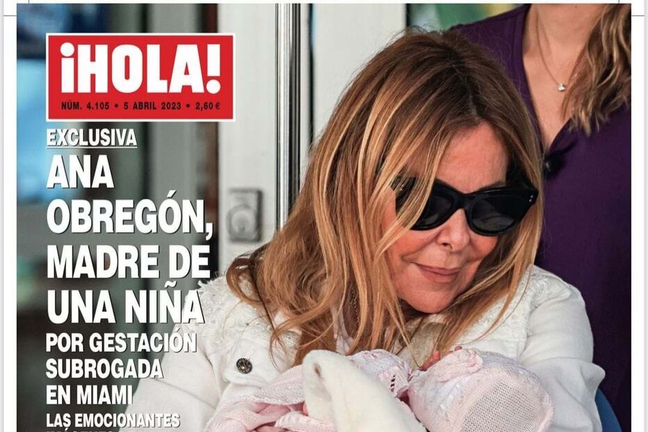 A apresentadora espanhola e a filha, Ana