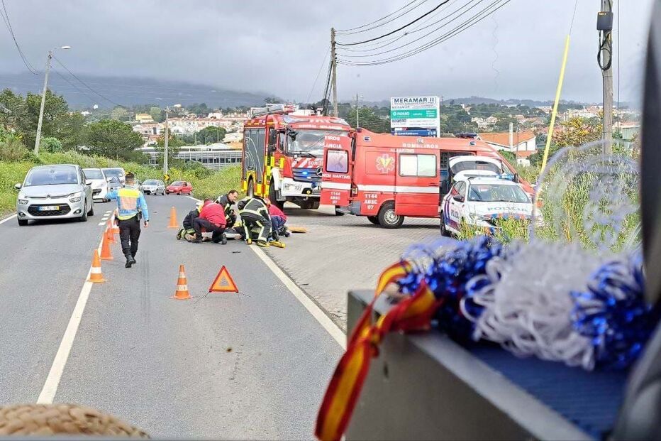Colisão rodoviária em Cabra Figa