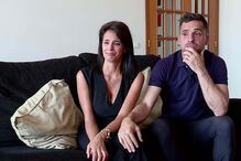 Sara Santos com o ex-marido, Carlos André