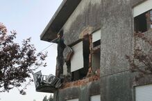 Explosão em Arouca deixa habitação parcialmente destruída