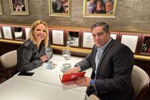 A apresentadora da TVI com Mário Ferreira