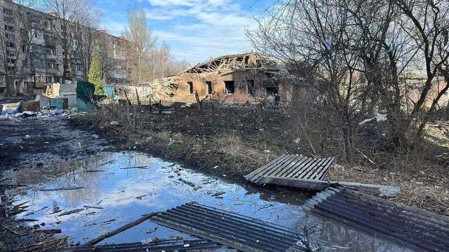 Bombardeamentos em Kostyantynivka 