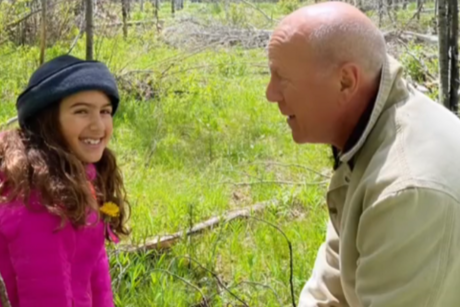 Bruce Willis e a filha