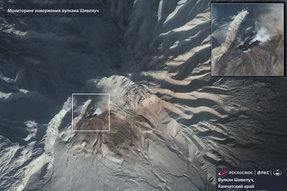 Vulcão Shiveluch entra em erupção