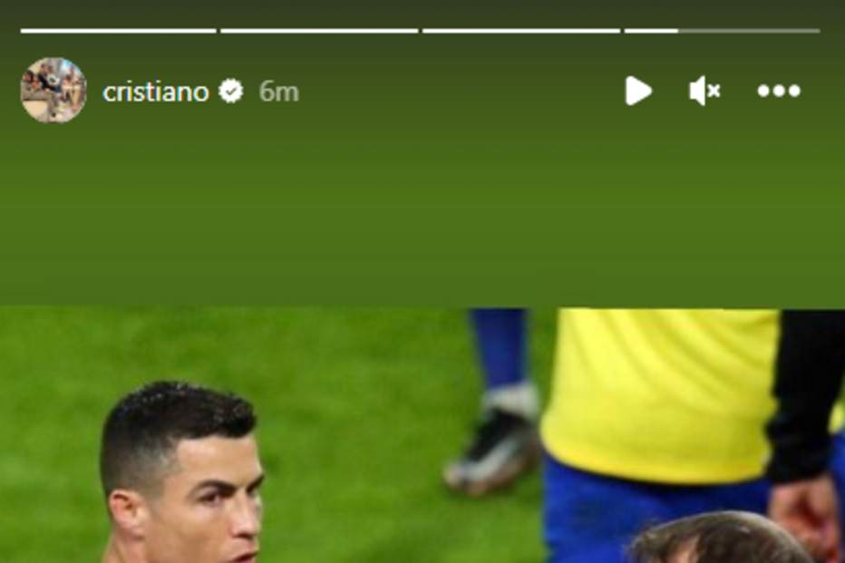 Reação de Cristiano Ronaldo