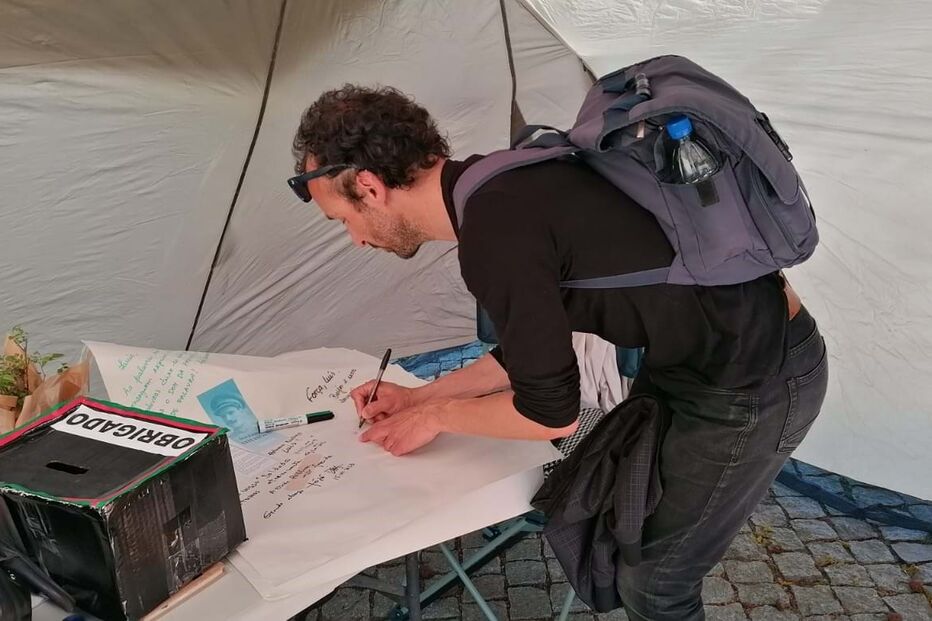 Luís Braga recebe visita de André Pestana