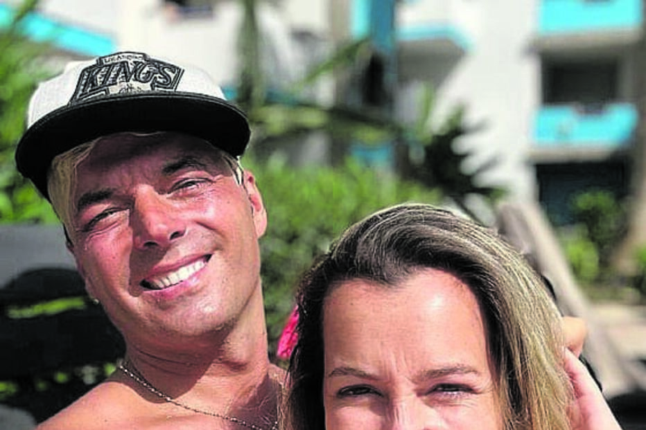 Cantor Sérgio Rossi e a ex-namorada Ana Rita