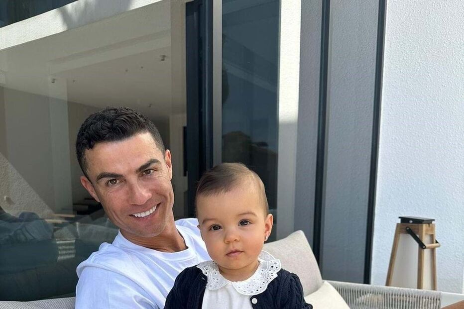 Cristiano Ronaldo e filha, Bella Esmeralda 