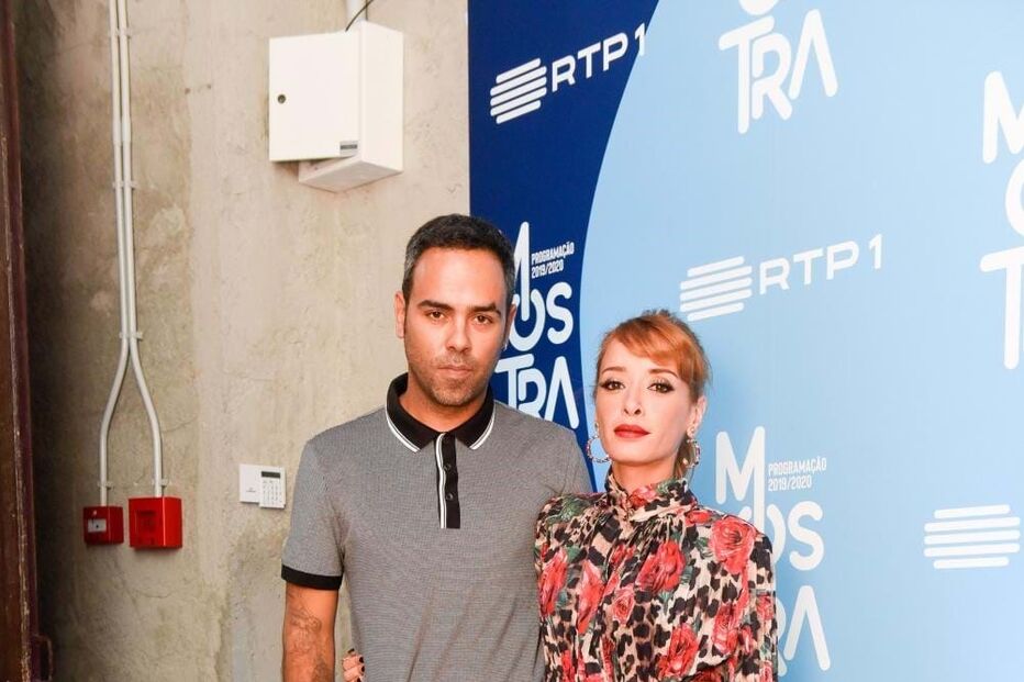 A cantora com o ex-marido, Tiago Pais Dias