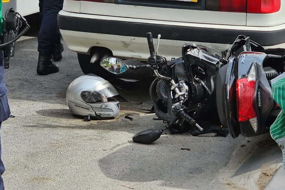 Casal ferido em despiste de mota em Santa Maria da Feira