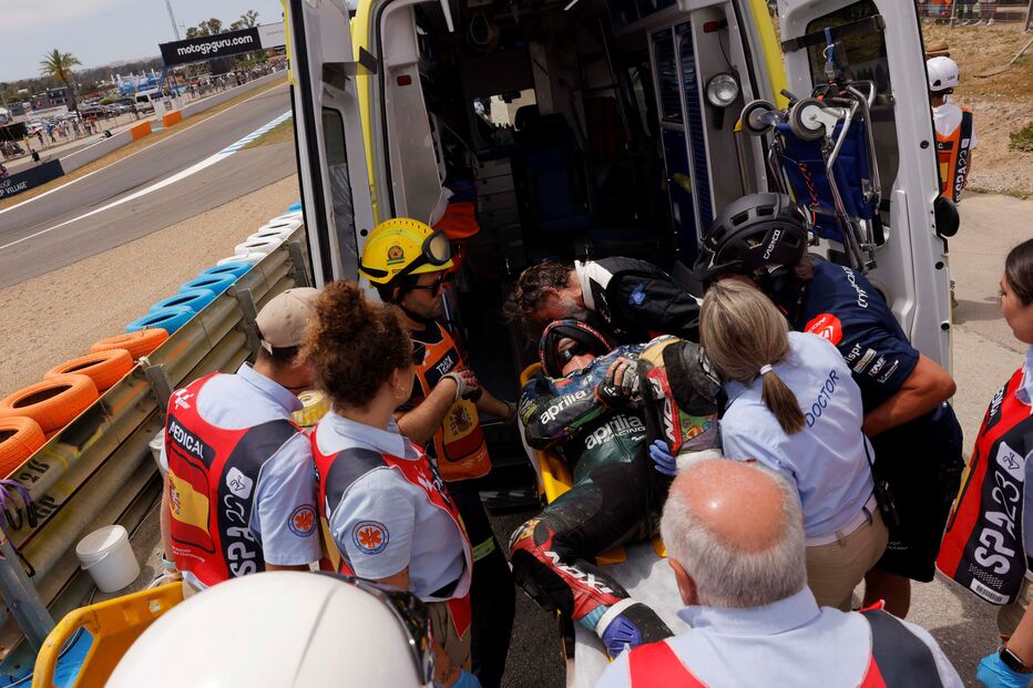 Miguel Oliveira cai na primeira volta do GP de Espanha