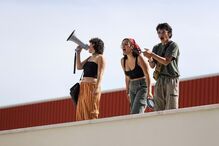 Ativistas pelo clima iniciam nova ocupação no Liceu Camões em Lisboa