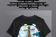 T-shirt sobre a polémica 