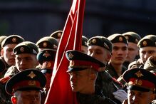 Militares realizam ensaio geral para o Dia da Vitória