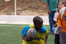 Toti Gomes em jogo de râguebi