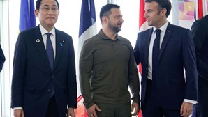 Presença de Zelensky no G7 é "uma forma de construir a paz", assegura Macron