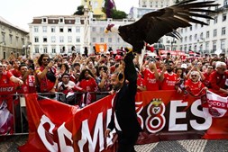 Câmara Municipal de Lisboa recebe Benfica após vitória do campeonato nacional