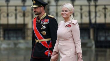 Príncipe Haakon da Noruega e a princesa Mette Marit
