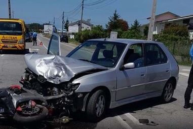 Motociclista gravemente ferido em colisão com carro em Ovar