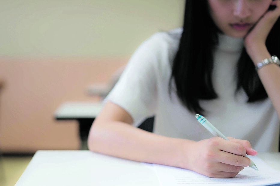 Aluno, estudante, escola, aulas, teste, x