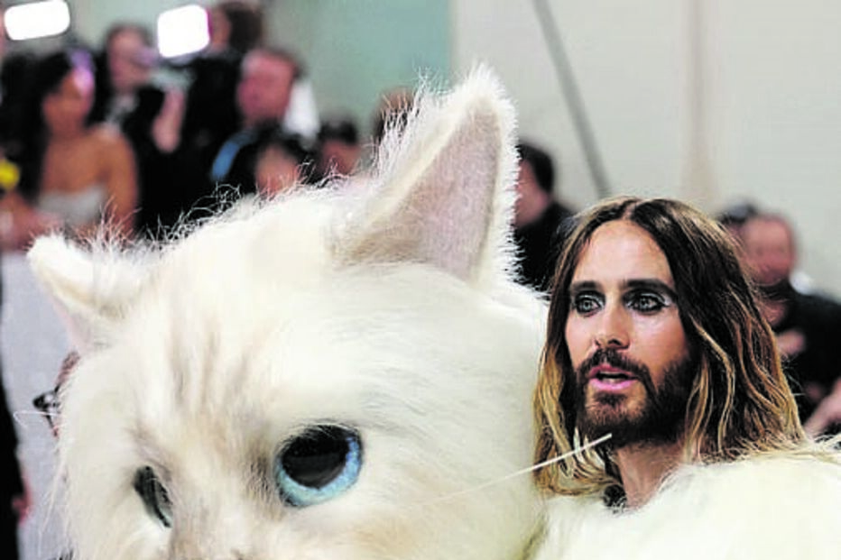 Jared Leto encarnou a amada gata de Lagerfeld, Choupette  