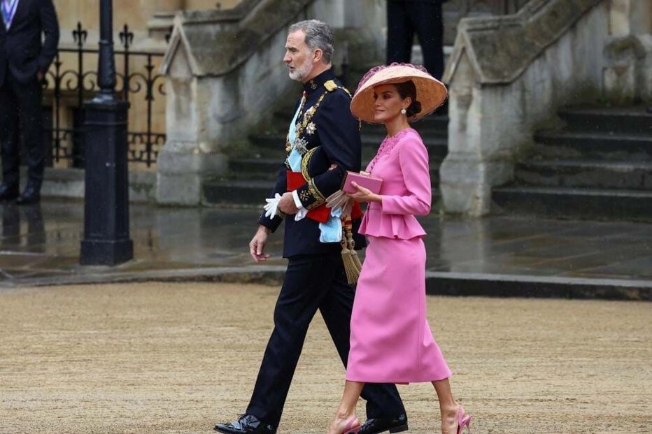 Rei Felipe VI de Espanha e a rainha Letizia
