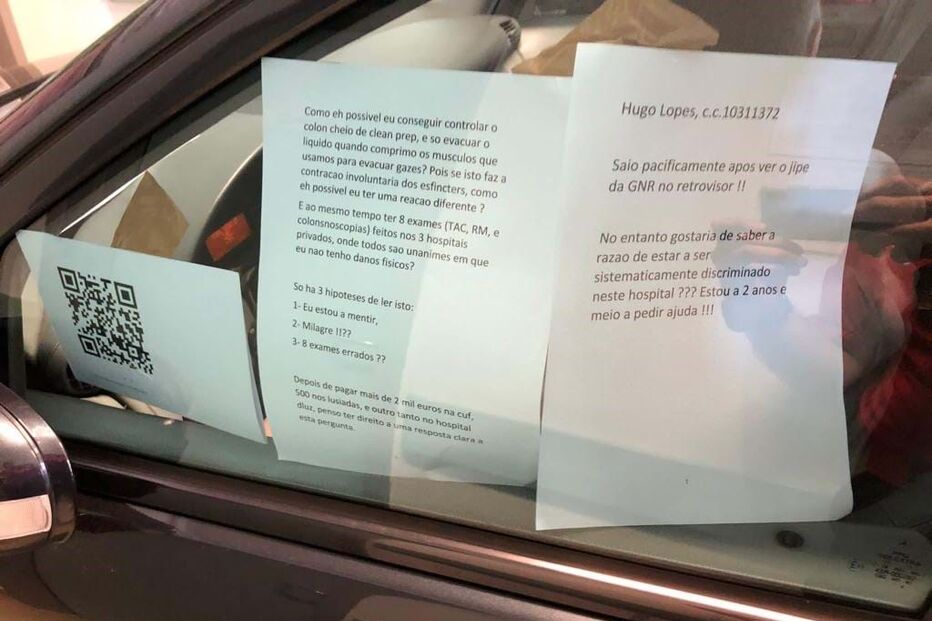 Homem invade urgências do Hospital de Cascais de carro como forma de protesto