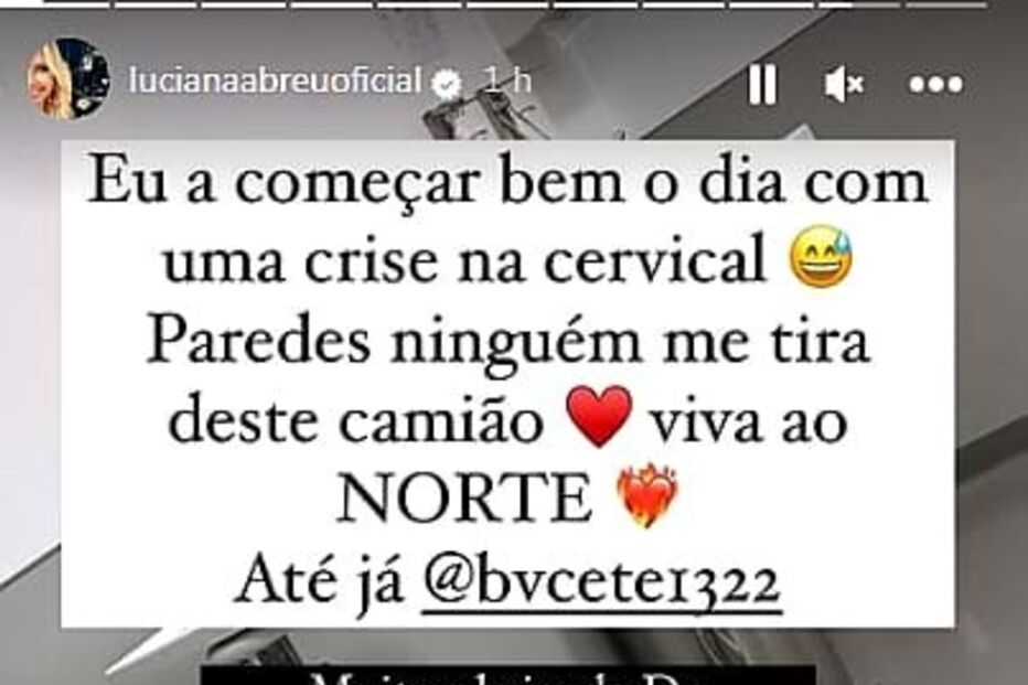 Depois de ter dado entrada no hospital, Luciana Abreu partilhou com os seguidores o seu estado de saúde