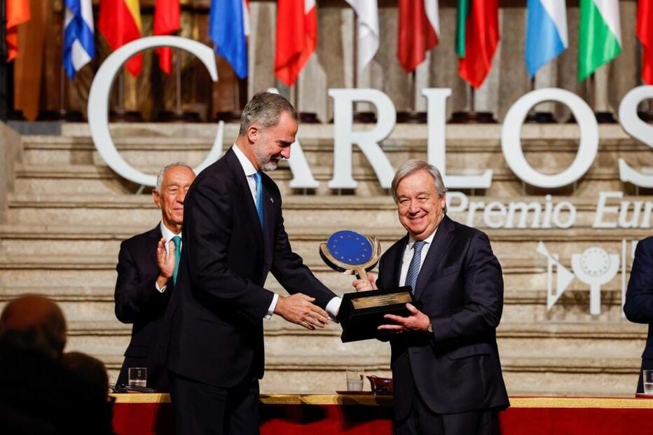 António Guterres recebe Prémio Europeu Carlos V 