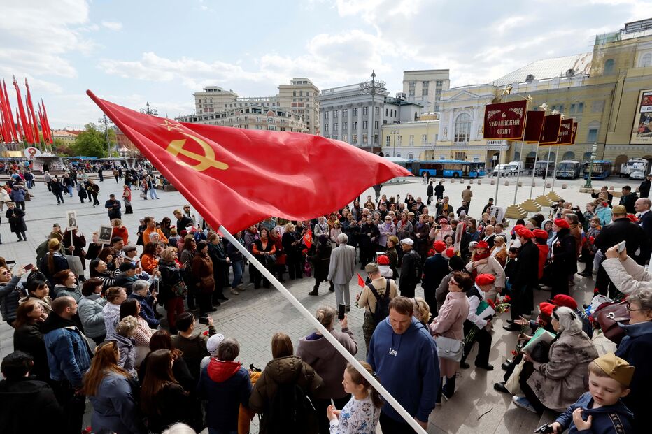 Dia da Vitória celebrado no teatro Bolshoi na Rússia