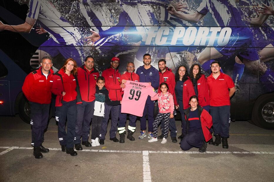 Diogo Costa agradece a bombeiros