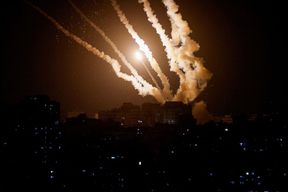 'Rockets' disparados de Gaza para Israel 